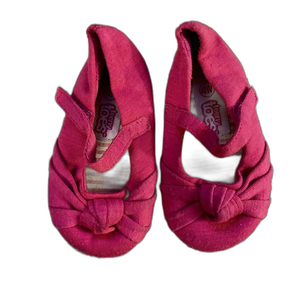 Teeny Toes (Baby) Pink Ballet Flats Size 4W